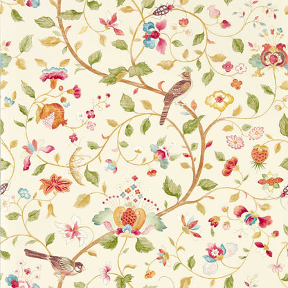 Aril's Garden Wallpaper - Olive/Mulberry - DABW217238