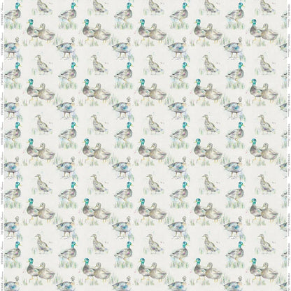 Darling Ducks Linen Fabric