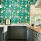 Pamir Garden Wallpaper - Teal/Peacock - DCPW216765