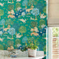 Pamir Garden Wallpaper - Teal/Peacock - DCPW216765