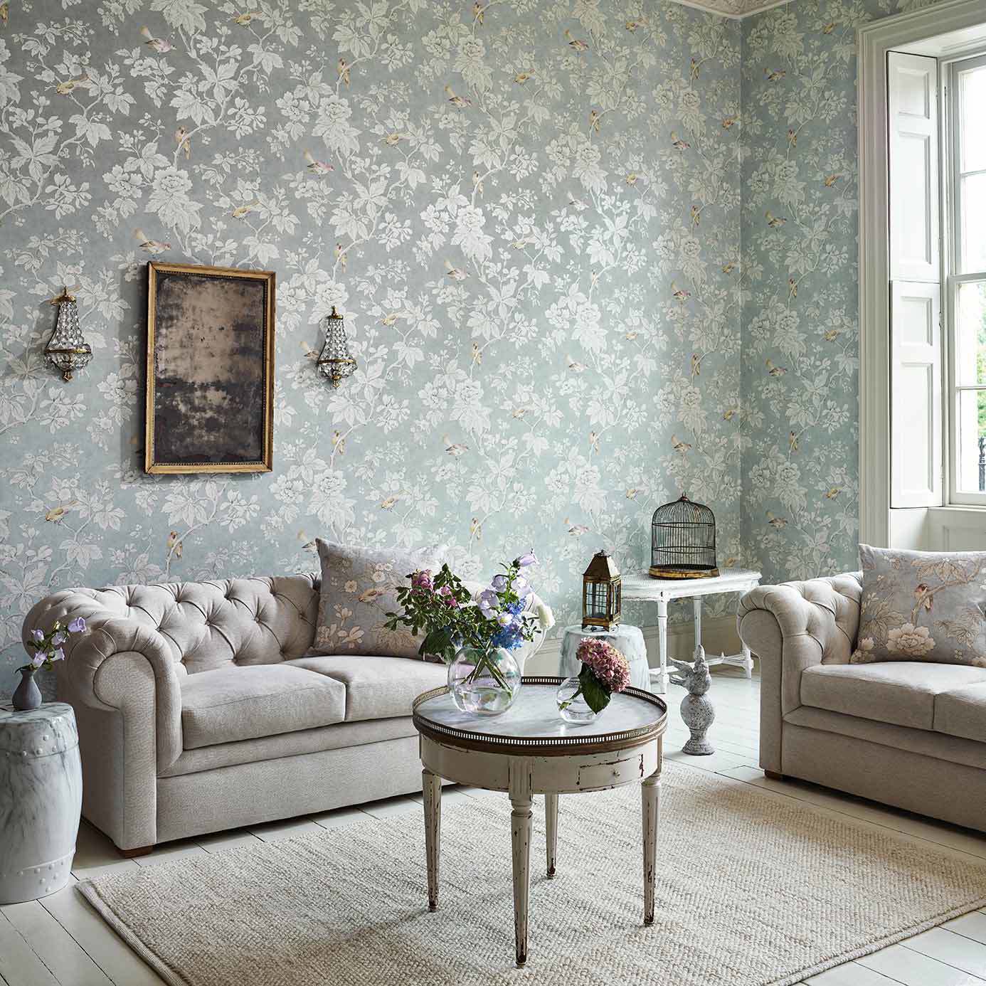 Chiswick Grove Wallpaper - Sage - DDAM216387