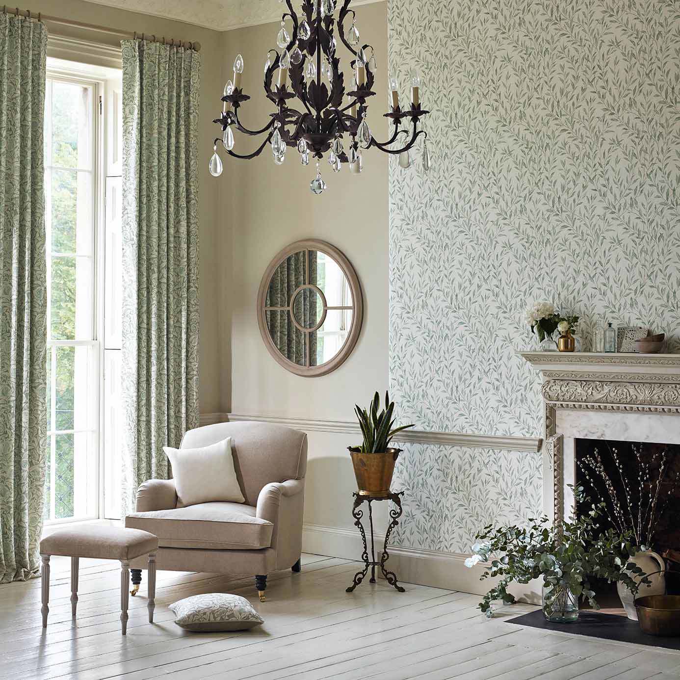 Osier Wallpaper - Rosewood/Sepia - DDAM216410