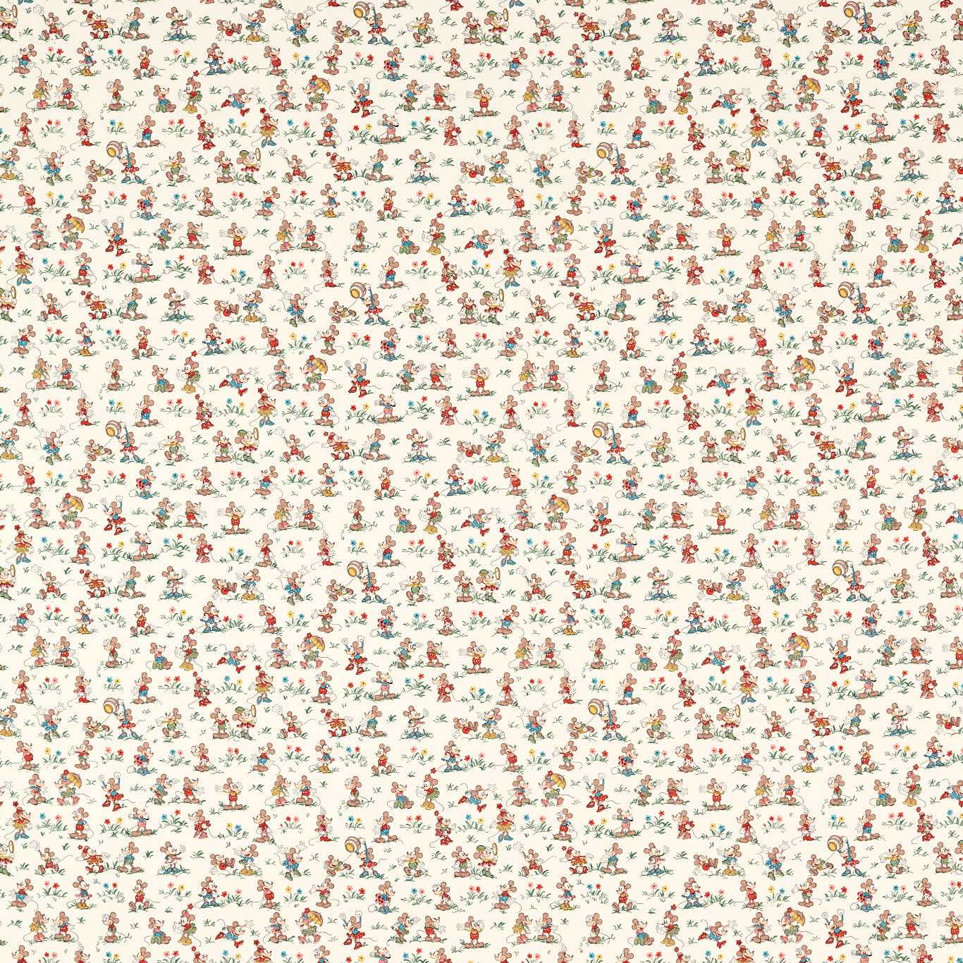 Mickey & Minnie Allsorts Fabric