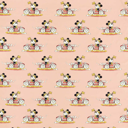 Minnie On The Move Candy Floss Fabric