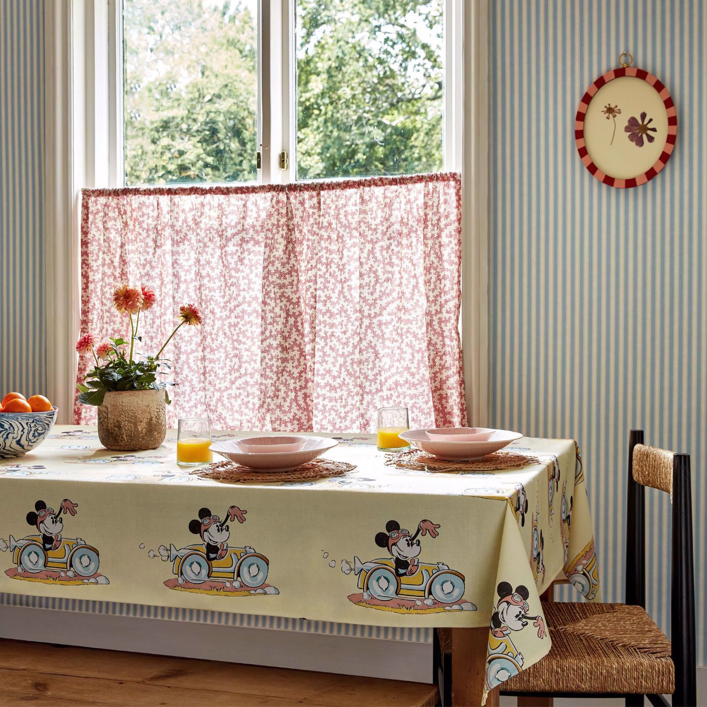 Minnie On The Move Candy Floss Room Fabric