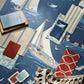 Donald Nautical Night Fishing Room Fabric
