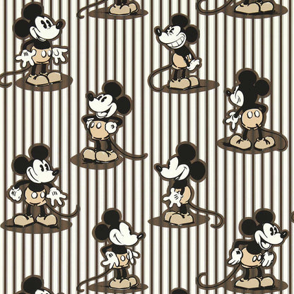 Mickey Stripe Wallpaper - Humbug - DDIW217272