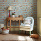 Snow White Wallpaper - Puddle Blue - DDIW217274