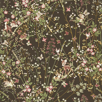 Bambi Wallpaper - Chocolate - DDIW217277