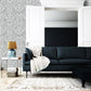 Grosvenor 3D Effect Floral Damask Wallpaper - Grey - Debona