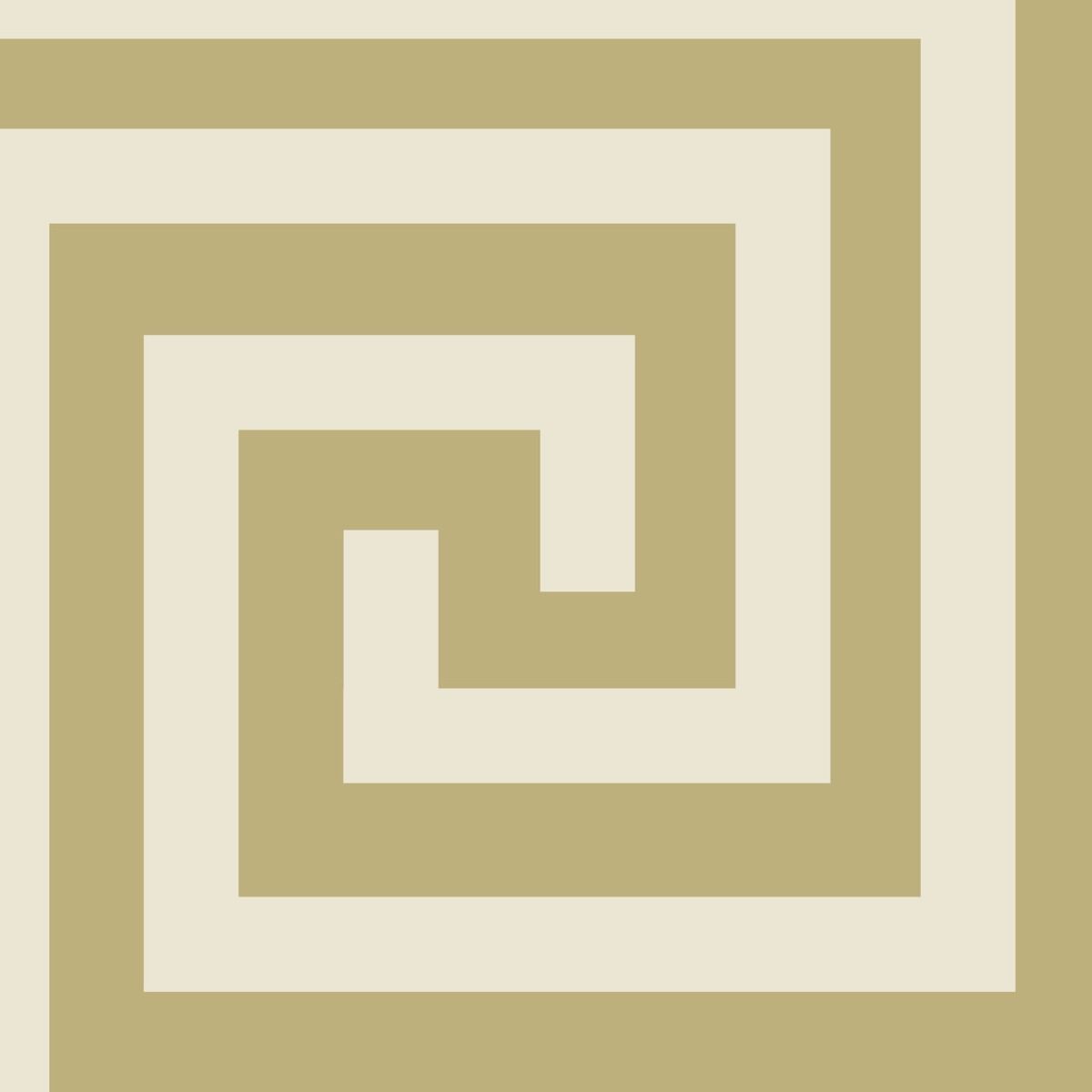 Athena Geometric Wallpaper - Champagne / Gold - Debona