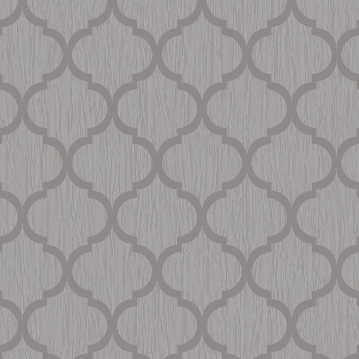 Crystal Trellis Wallpaper - Silver - Debona