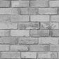 Glitter Brick Wallpaper - Silver - Debona