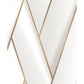 Armando Herringbone Geometric Wallpaper - White / Gold  - Debona