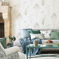 Farne Grasses Wallpaper - Willow/Pebble - DEBB216488