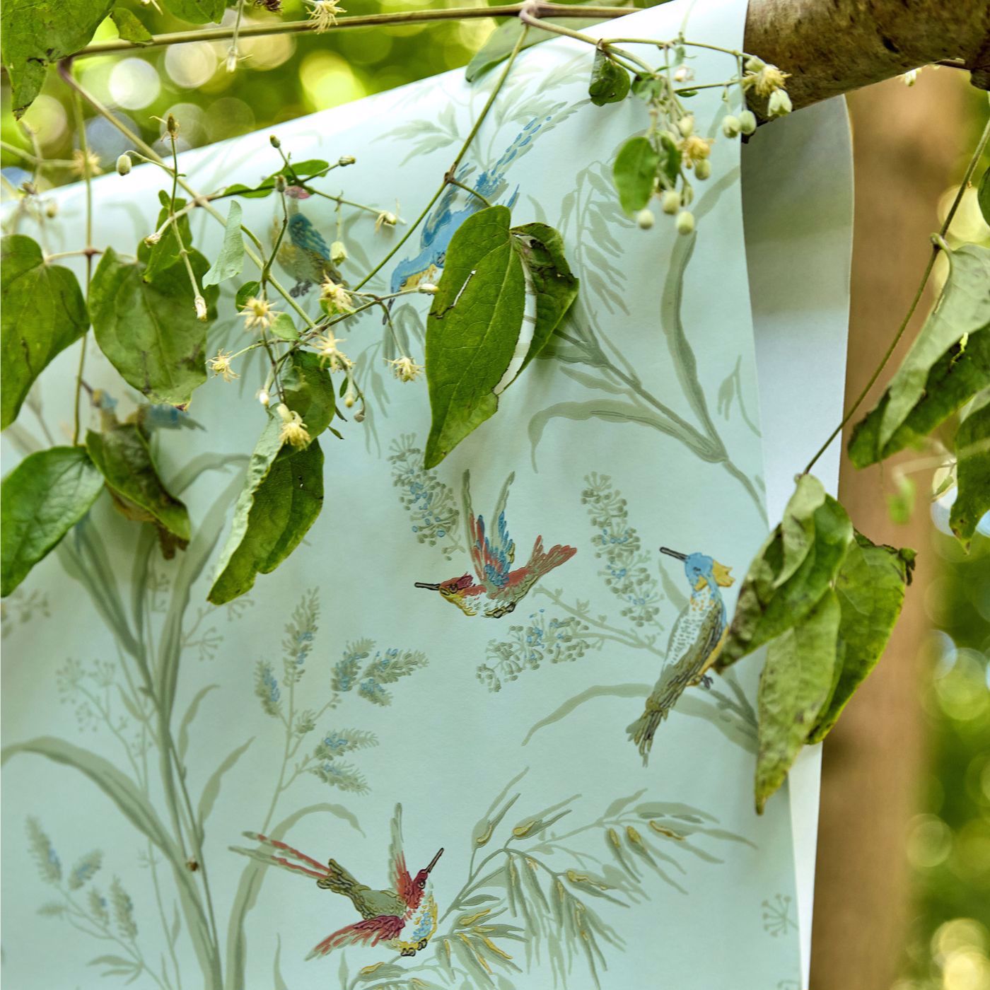Tuileries Wallpaper - Sage/Multi - DFAB214082
