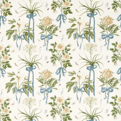 Cupid's Beau Quince/Chalk Fabric - Green - Sanderson