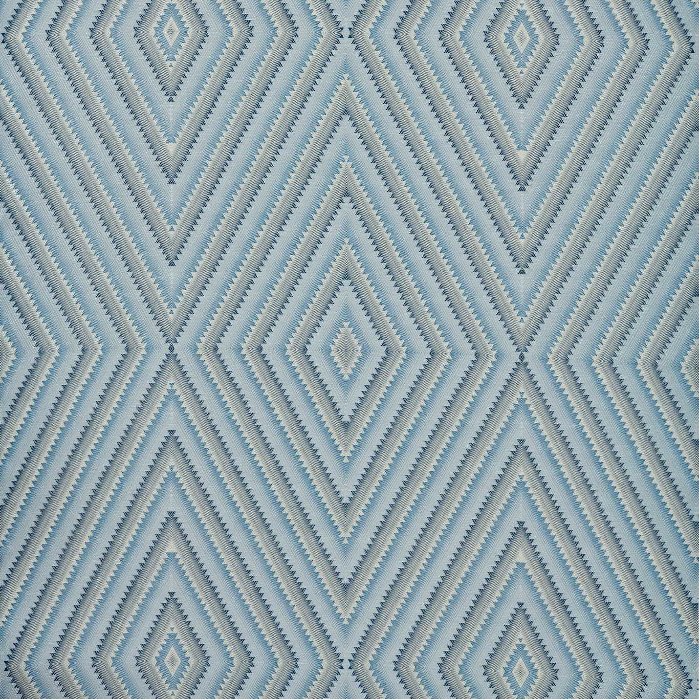 Dazzle Woad Fabric - Blue - Sanderson
