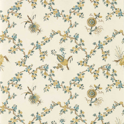 Trelliage Wallpaper - Chamomile/Chalk - DGDW217319