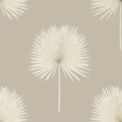 Fan Palm Wallpaper - Linen/Gilver - DGLW216637