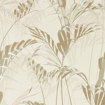 Palm House Wallpaper - Linen/Gilver - DGLW216644