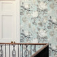 King Protea Wallpaper - Aqua/Linen - DGLW216645