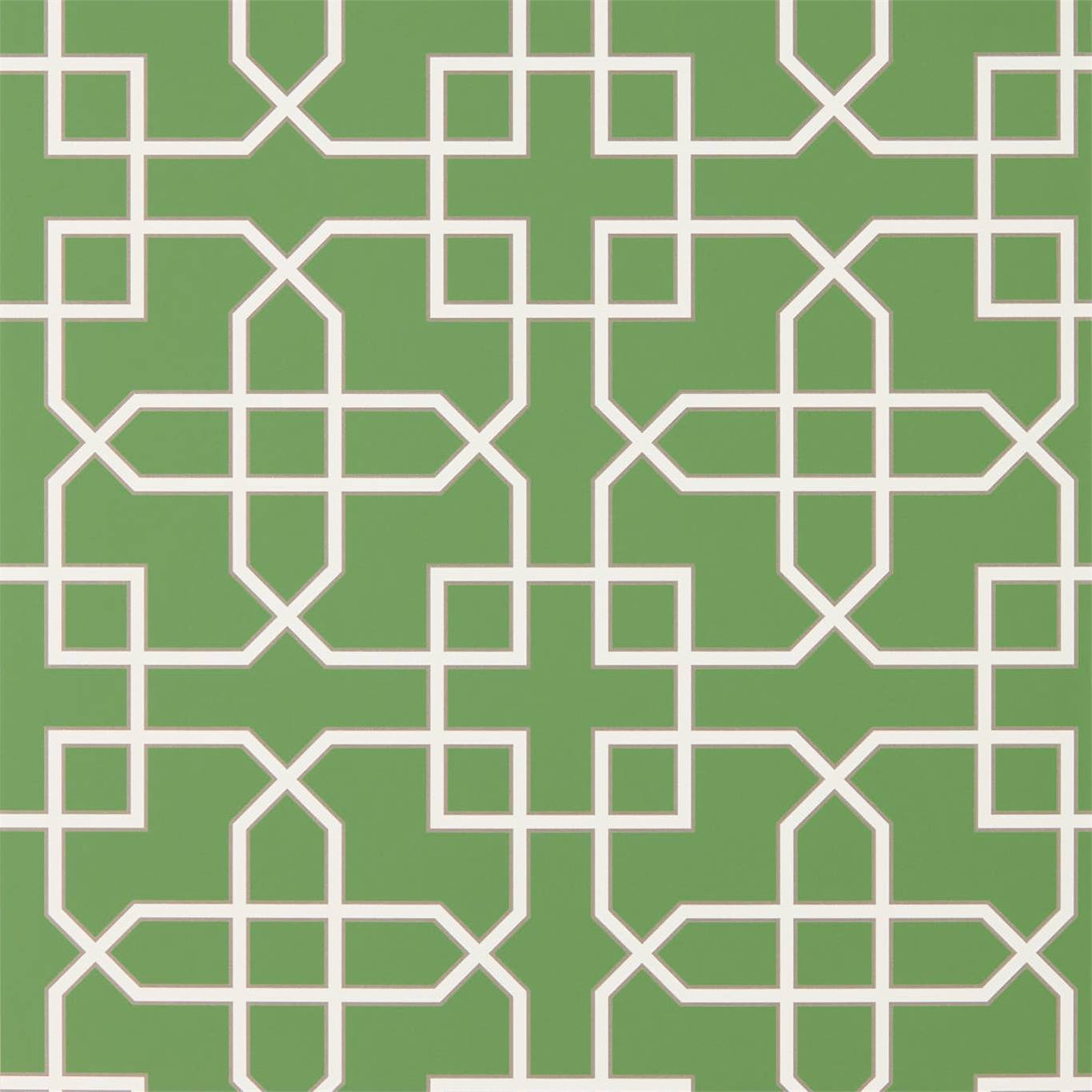 Hampton Trellis Wallpaper - Botanical Green - DGLW216660