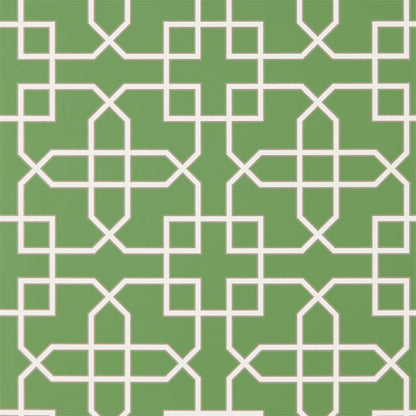 Hampton Trellis Wallpaper - Botanical Green - DGLW216660