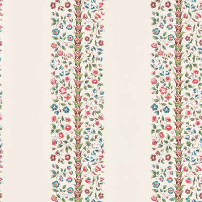 Pergola Stripe Wallpaper - Rose Chintz - DHIP217485