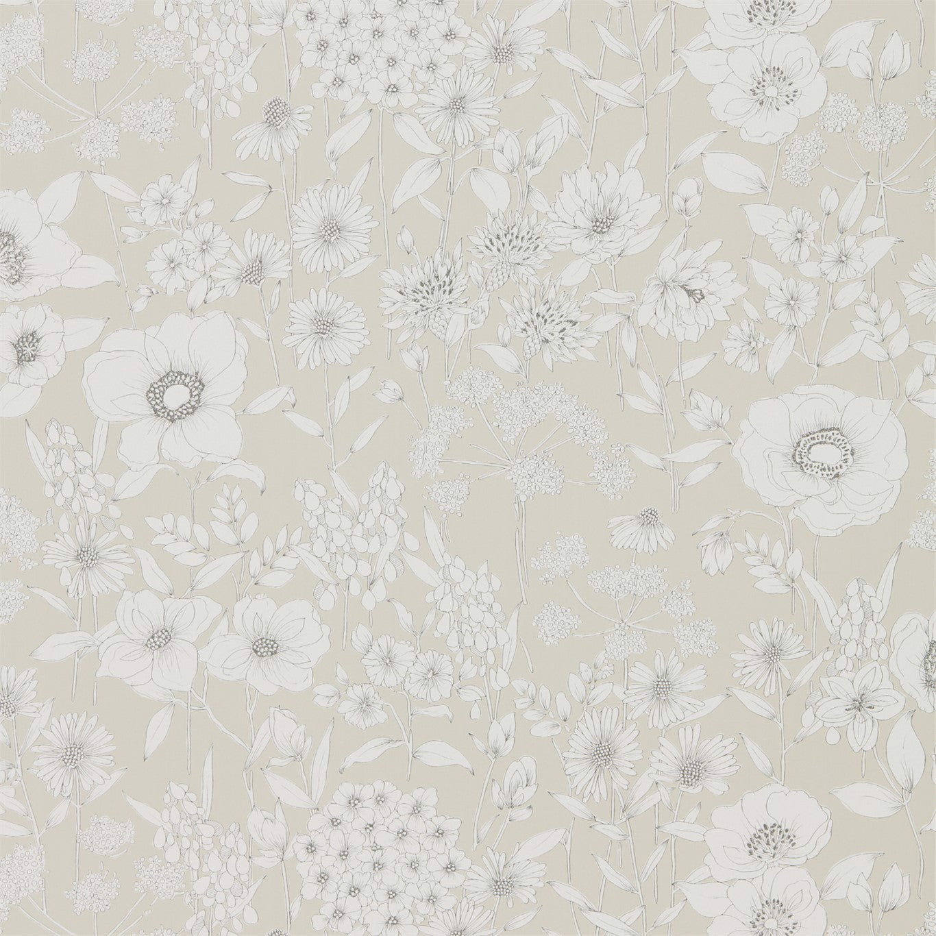 Maelee Wallpaper - Linen - DHPO216349