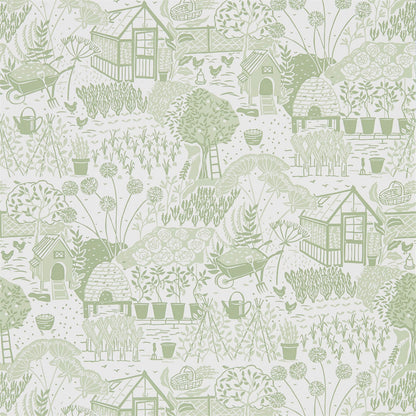 The Allotment Wallpaper - Fennel - DHPO216351