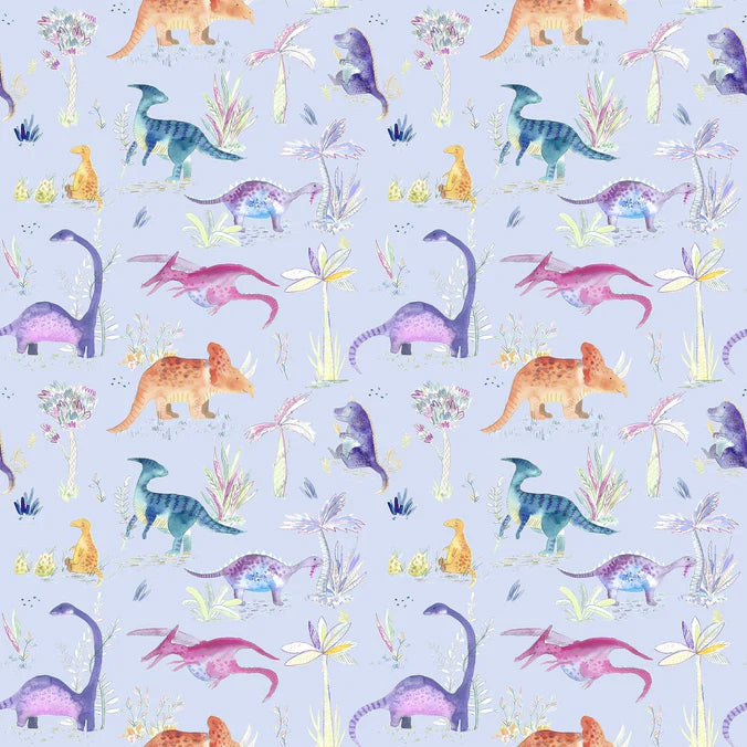 Dinos Violet Fabric