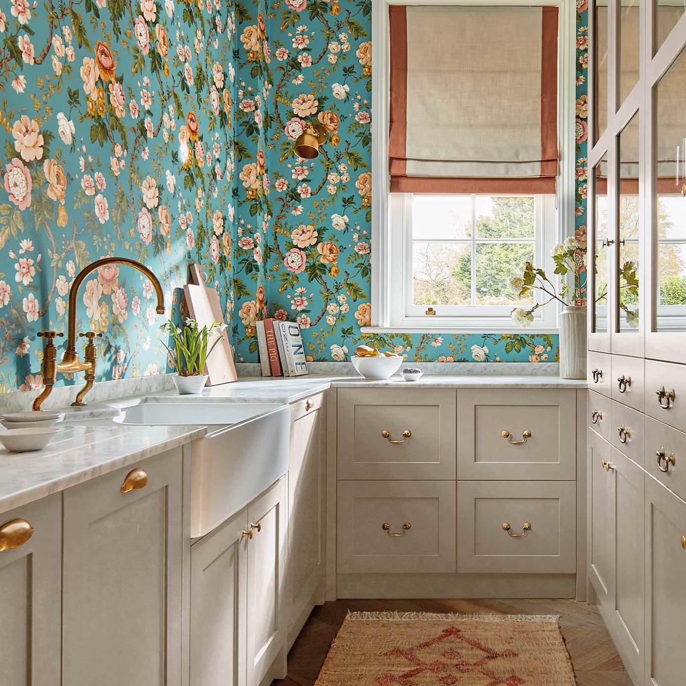 Hykenham Wallpaper - High Sea/Ginger - DOSW217041