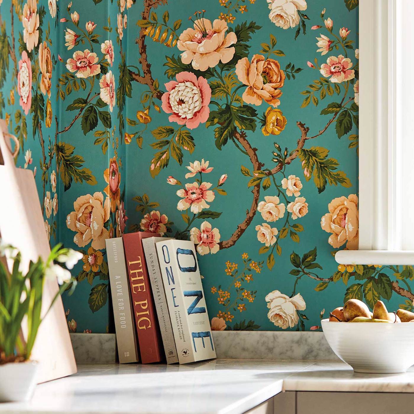 Hykenham Wallpaper - High Sea/Ginger - DOSW217041