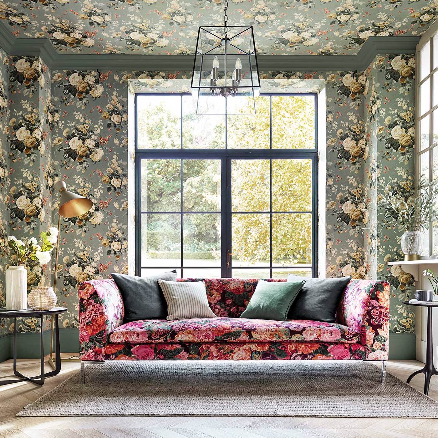 Stapleton Park Wallpaper - Ink/Broncho - DOSW217048
