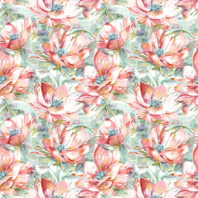 Dusky Blooms Russett Fabric