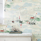 Sail Away Wallpaper - Sea Green - DVIN214588