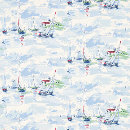 Sail Away Wallpaper - Sky Blue - DVIN214590