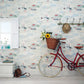 Sail Away Wallpaper - Sky Blue - DVIN214590