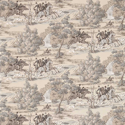Tally Ho Wallpaper - Pearl/Grey - DVIN214599