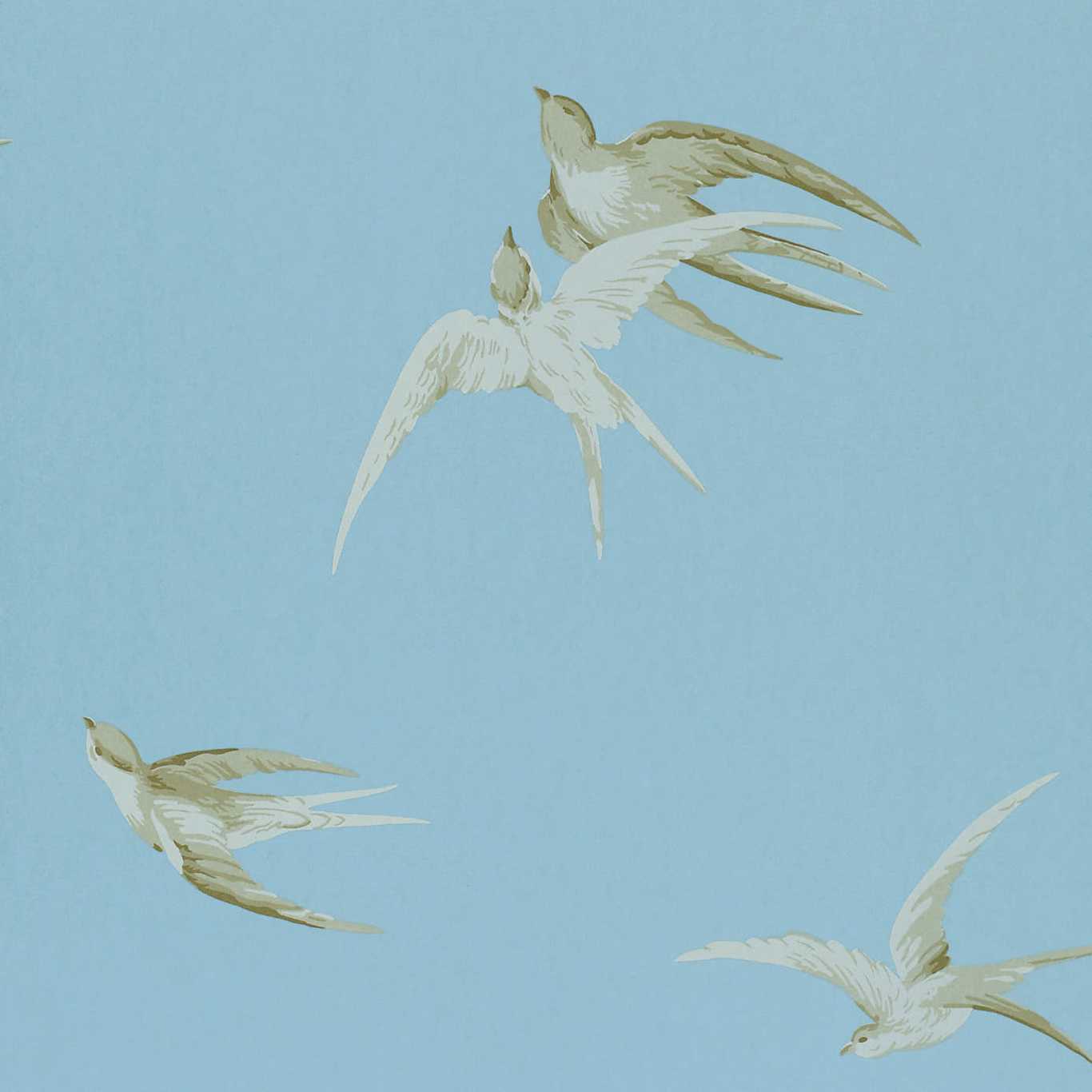 Swallows Wallpaper - Wedgwood - DVIWSW103