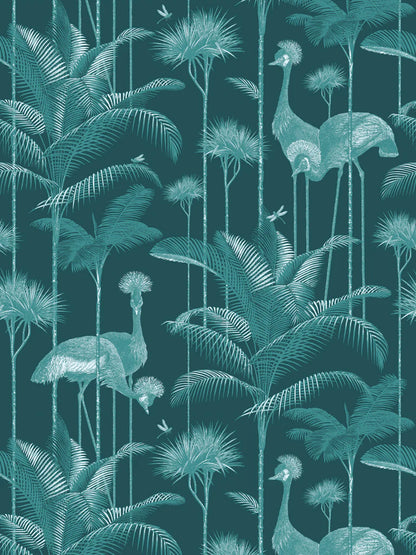 Crane Fonda 'Emerald' Wallpaper