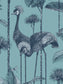 Crane Fonda 'Palm Blue' Room Wallpaper