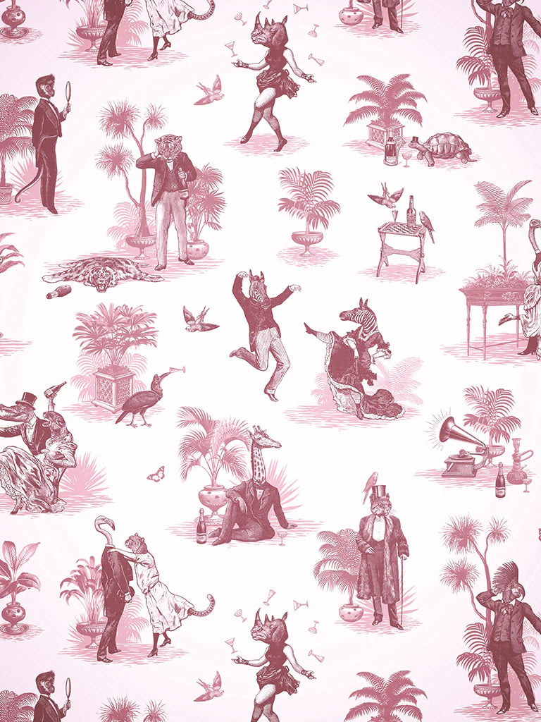 Safari Soirée 'Rouge' Wallpaper