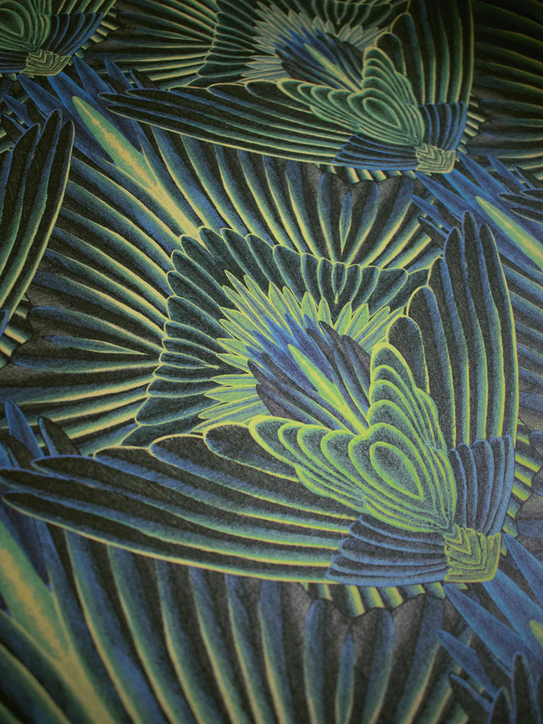 Gershwing 'Parakeet' Recycled Room Velvet Fabric