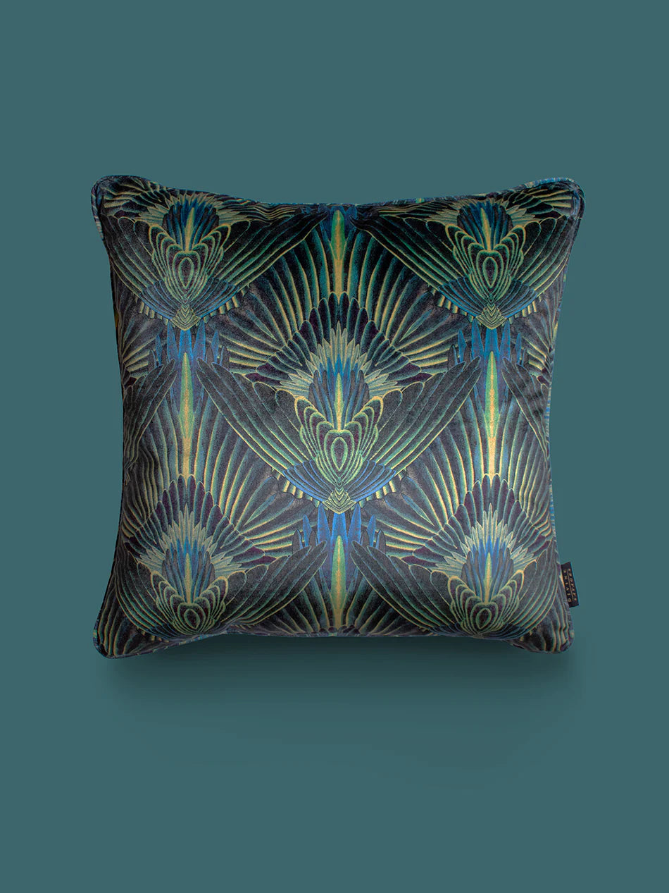 Gershwing 'Parakeet' Back Velvet Cushion