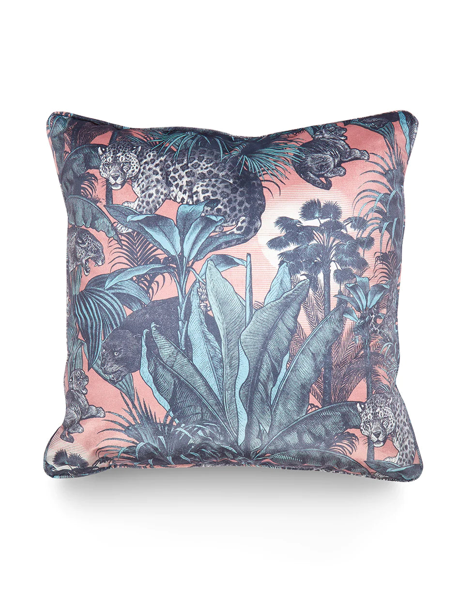 Mistique Faunacation Velvet Cushion - Blue