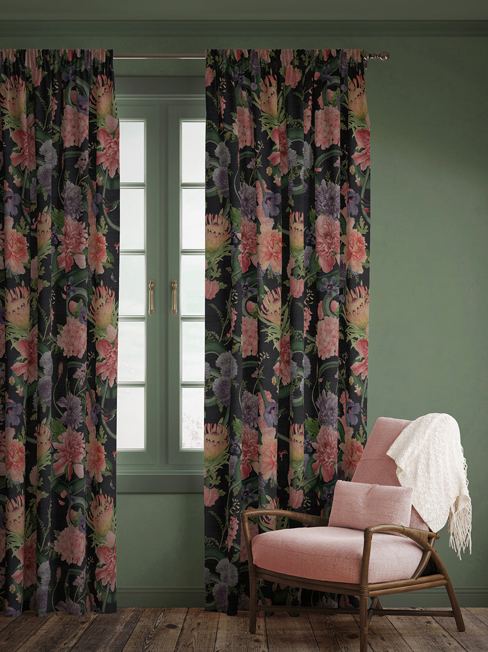 Forbidden Bloom Recycled Velvet Fabric