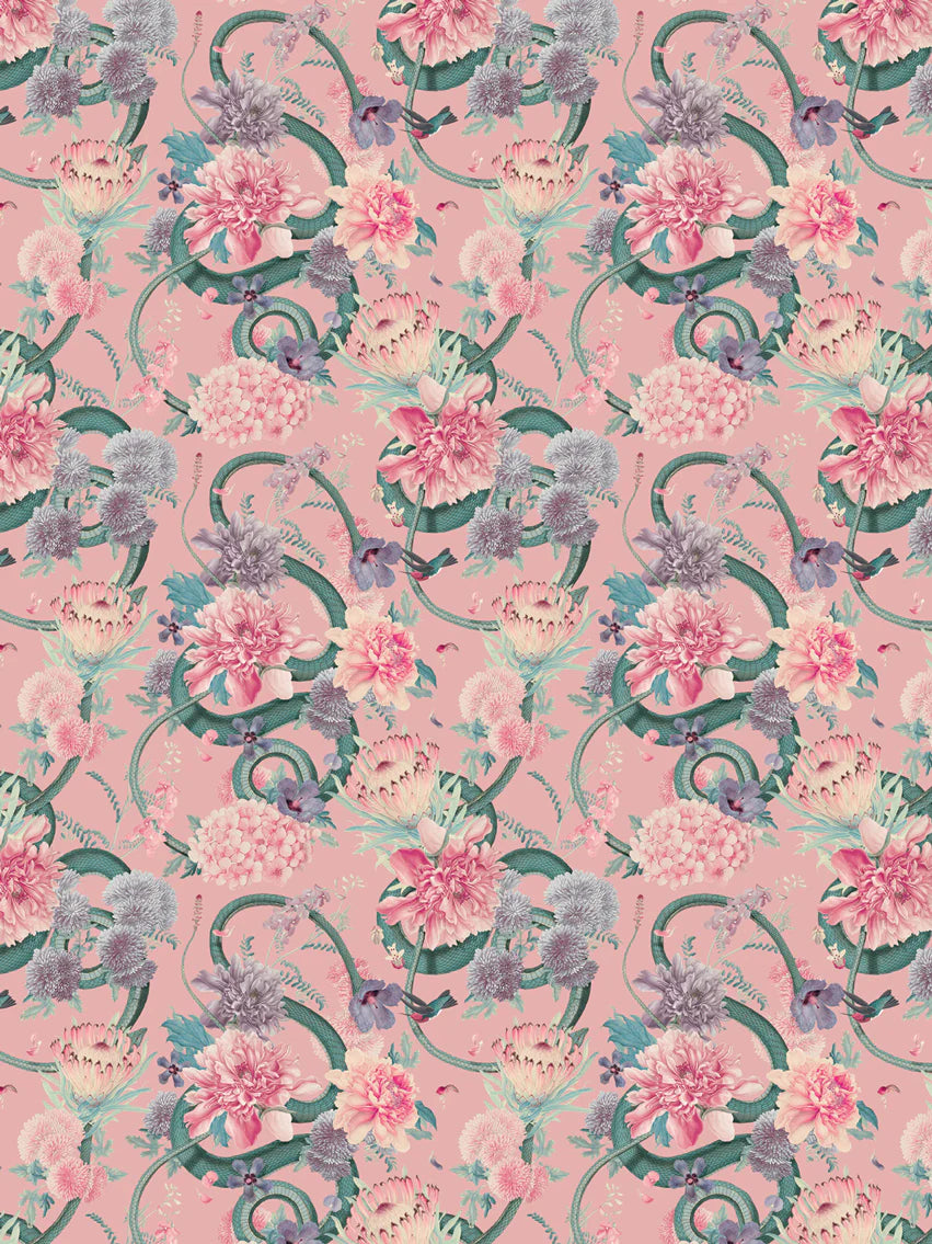 Forbidden Bloom 'Blush' Wallpaper