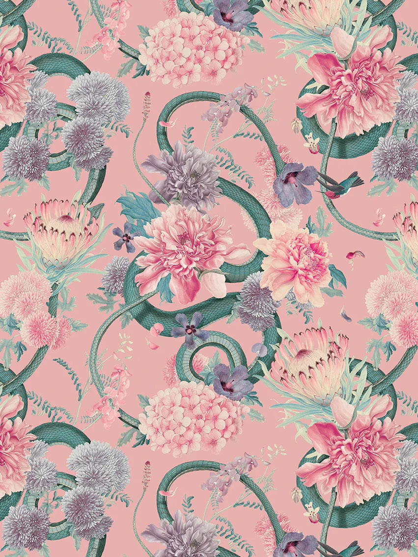 Forbidden Bloom 'Blush' Wallpaper
